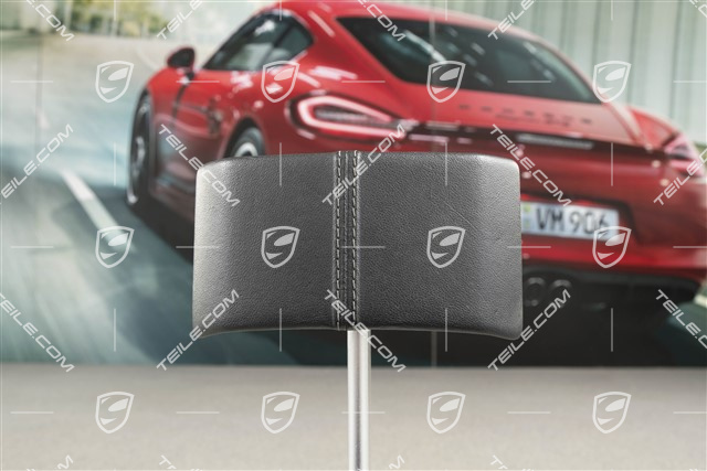 Extension upper part for center console rear, leather, black, coupe / Targa (Rear section of centre console in Leather)