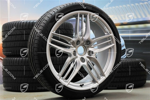 20" Koła letnie SportDesign, felgi 8,5J x 20 ET51 + 11J x 20 ET70 + NOWE opony letnie Pirelli P Zero 245/35 Z20 + 295/30 Z20, bez czujników RDK