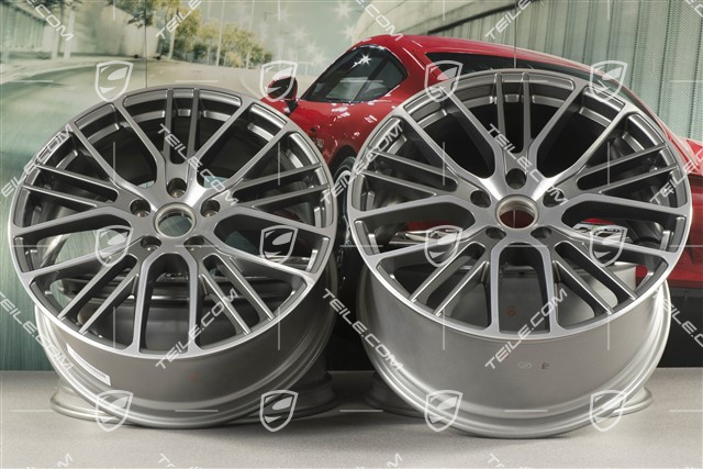 21" Komplet felg Panamera Exclusive Design Sport, 9,5J x 21 ET71 + 11,5J x 21 ET69