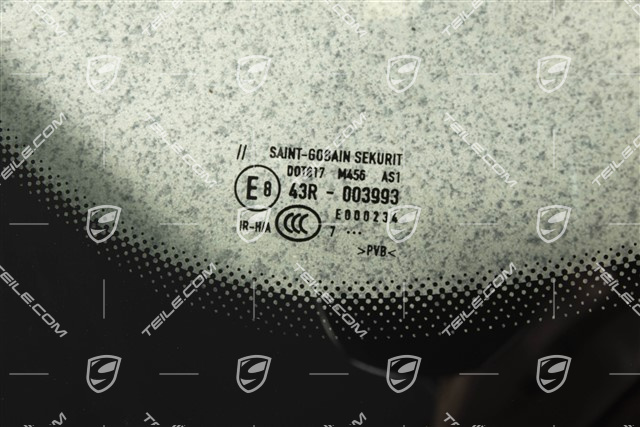 Windscreen / Windshield, Green heat-insulating with tinted top, Heated, PDLS+, Lane change assist