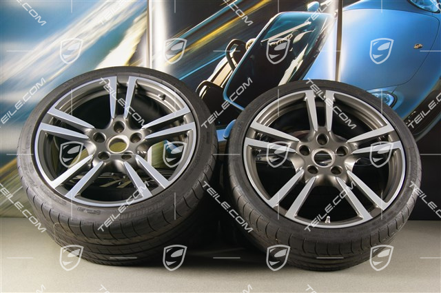 19" Sommerräder Satz TURBO II, Felgen 8J x 19 ET57 + 11J x 19 ET67 + Reifen 235/35 ZR19 + 295/30 ZR19, mit RDK