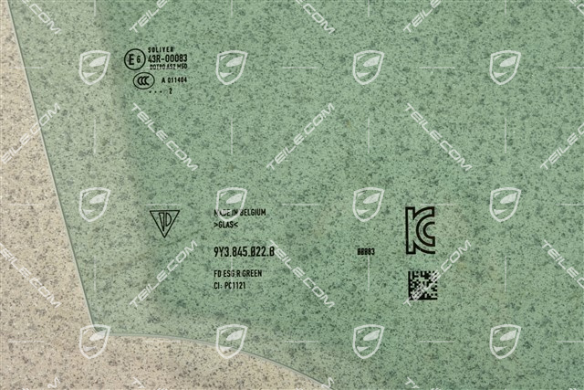 Coupe, Front door glass, R