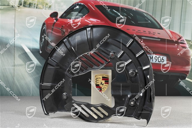 Front axle disc brake protective plate, PCCB, R