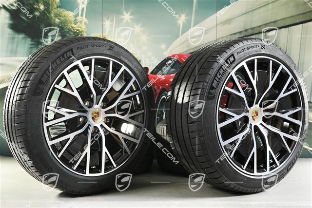 20" koła letnie Turbo S Aero Design, komplet, felgi 9J x 20 ET54 + 11J x 20 ET60, opony letnie Michelin 245/45 R20 + 285/40 R20
