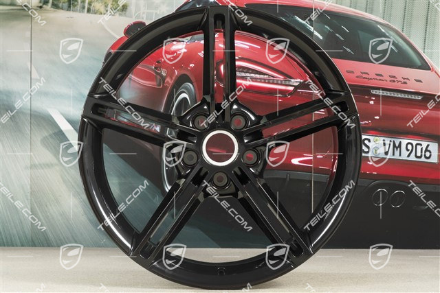 21-inch wheel rim Mission E Design, 9,5J x 21 ET60, black high gloss