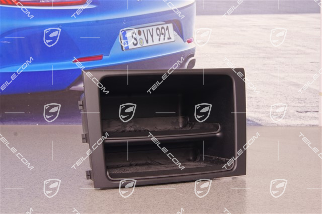 Półka środkowa 2DIN zamiast radia, Czarny mat