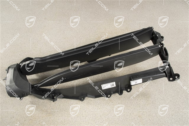 Radiator grille shutter / cooling air controls flap,ventilation grille, black matte, R