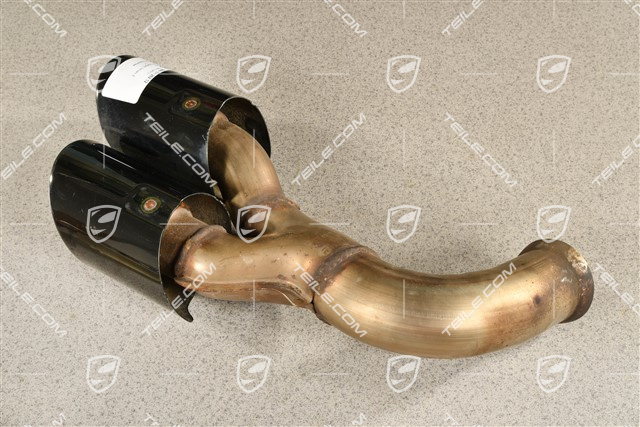 Endrohr, Standard, Schwarz, R