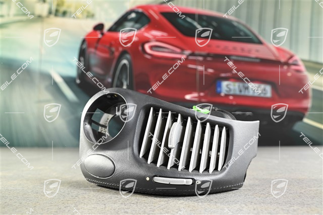 Seitendüse / Defrosterblende, Leder Metropolblau, R