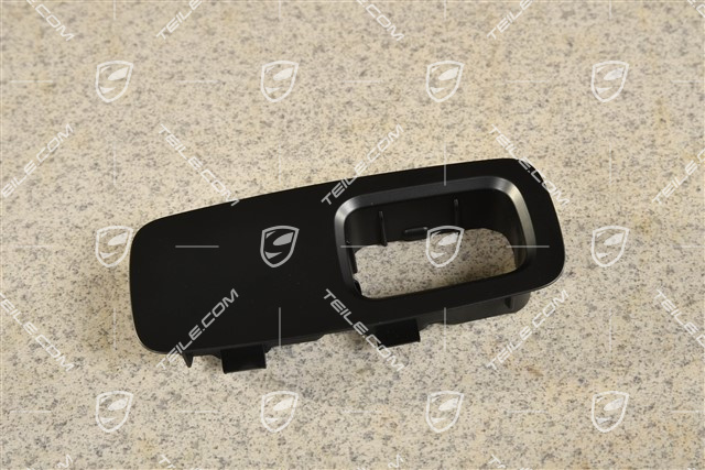 Obudowa przycisku sterowania szyby, strona pasażera, czarna, R