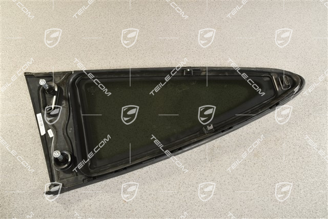 Fondscheibe, Zierleiste in Hochglanz Schwarz, L