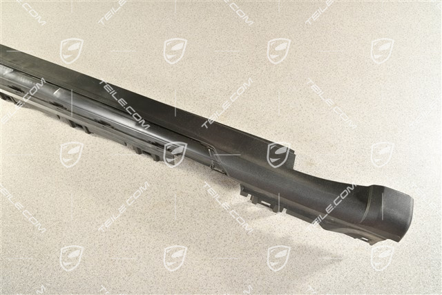 Sill cover moulding, side skirt, Black, R