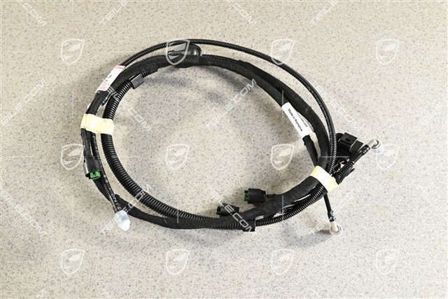 Wiring harness for heated windscreen washer noozle with hose