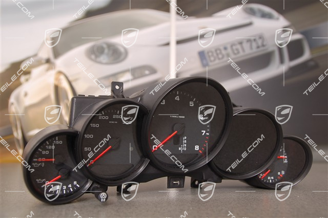 Licznik, PDK, Radio CDR 31, czarne tarcze, czarny matowy