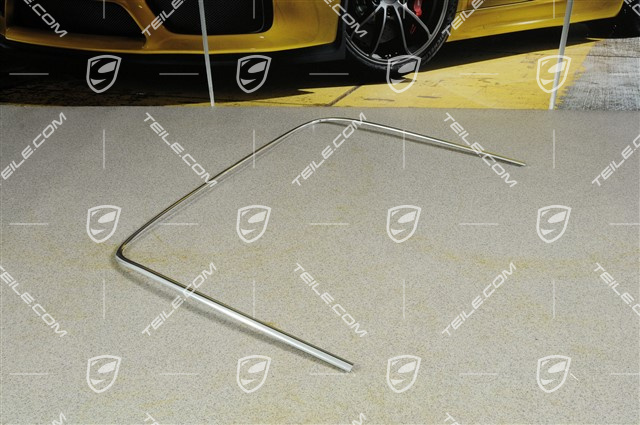 Trim frame-half, rear glas, L Trim frame-half, rear glas, L