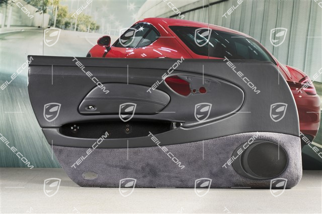 Türverkleidung, Leder, mit Airbagblende, Klangpaket, Metropolblau, L