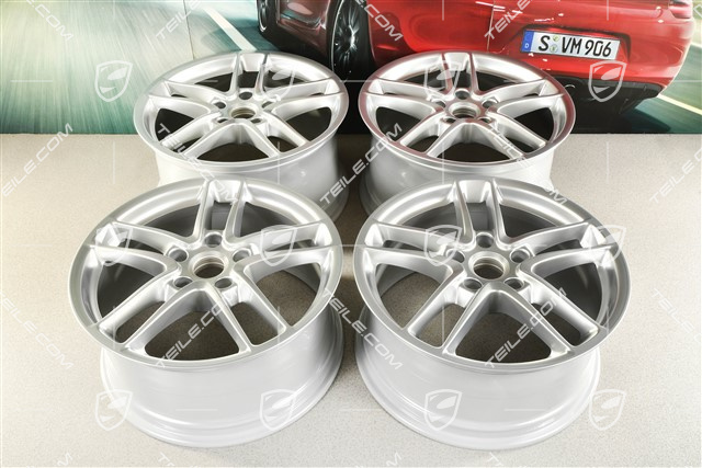 19-inch Panamera Turbo II wheel set, 10J x 19 ET61 + 9J x 19 ET60