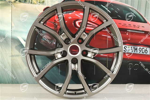 21" Felge Cayenne Exclusive Design, 9,5J x 21 ET46, Platinum-Seidenmatt