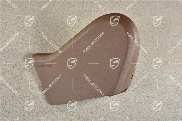 Front seat trim cover, outer, Truffle Brown, L