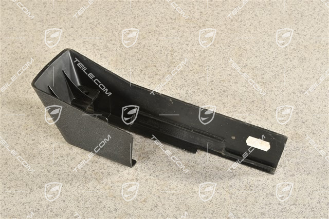 Front seat rail cover, rear, Black