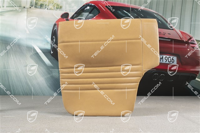 Back seat lower / cushion, Coupe/Targa, leatherette, Savannah beige, R