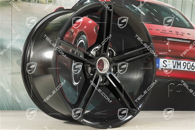 21" Felge Mission E Design, 11,5J x 21 ET66, schwarz hochglanz