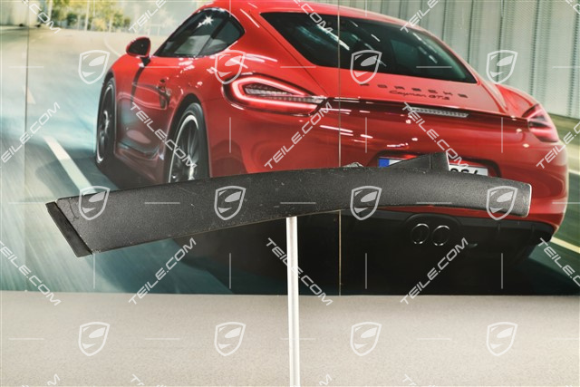 Convertible top frame, retaining trim, R