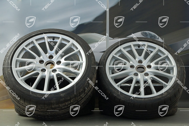 19" Sommerräder Satz SportDesign, 8 J x 19 ET 57 + 11 J x 19 ET 67, mit Reifen 235/35 ZR 19 + 295/30 ZR 19,  für C2/C2S