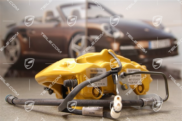 Zacisk hamulcowy, PCCB, GT2/GT3, żółty, L