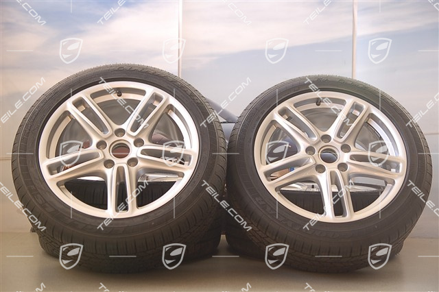 19" Panamera Turbo All-Season-Räder, Felgen 9J x 19 ET60 + 10J x 19 ET61 + ganzjährige Reifen 255/45 R19 + 285/40 R19