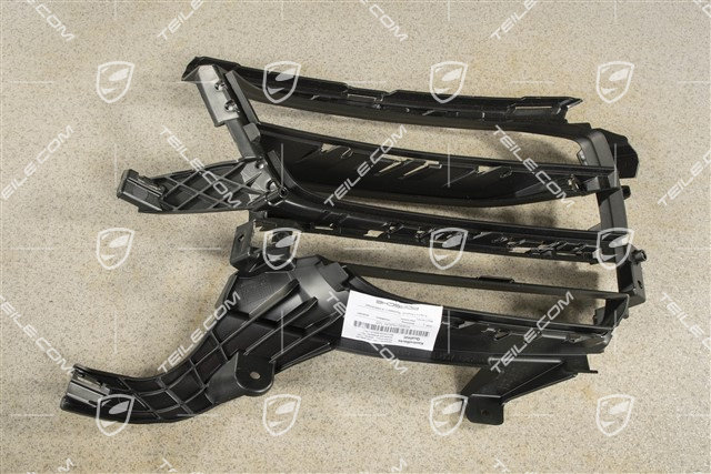 Front bumper, side grille, Black, R