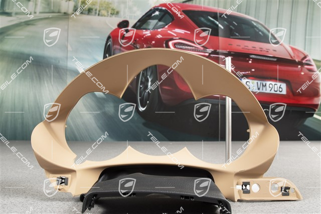 Instrument cluster cover, Luxor Beige