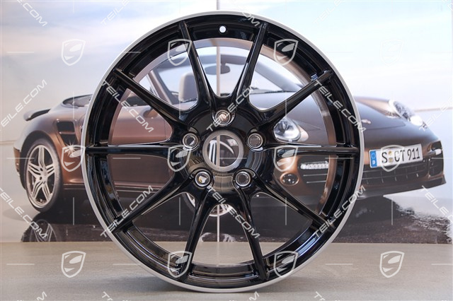 19" Komplet felg Boxster Spyder, Edycja specjalna Black Edition, czarne, 10J x 19 ET42 + 8,5J x 19 ET55