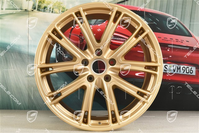 21-inch wheel rim Panamera Exclusiv, 11,5J x 21 ET69, Aurum satin mat