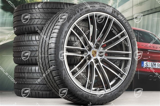 21" koła letnie, komplet, Turbo IV Design, felgi 9,5J x 21 ET27 + 10J x 21 ET19 + opony letnie Michelin 265/40 R21 + 295/35 R21, z czujnikami ciśnienia