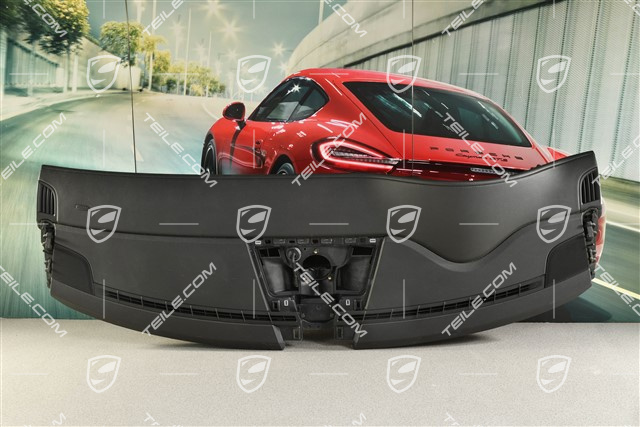 Dashboard, upper part, leatherette, black