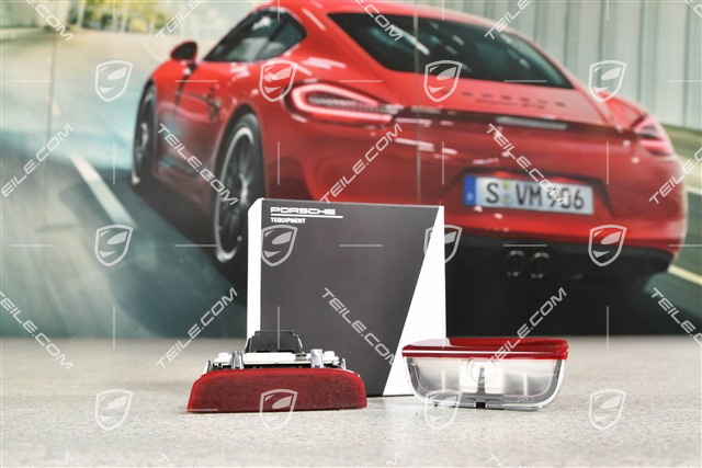 Projektor LED, Napis "Porsche", Zestaw instalacyjny