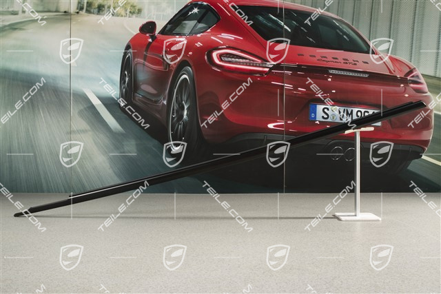 Uszczelka drzwi, zewnętrzna z listwą ozdobną, Rally black, L