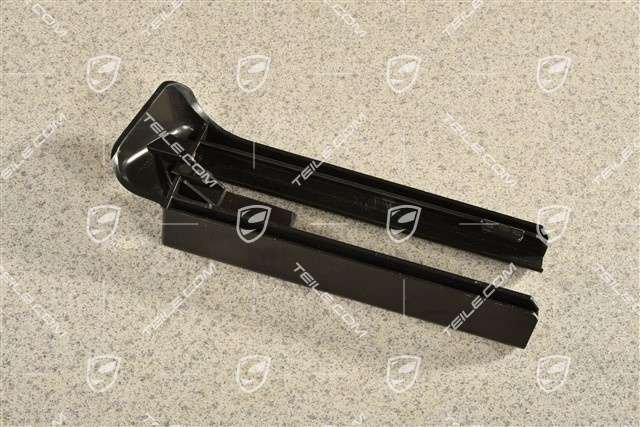 Front seat rail cover, Black, L