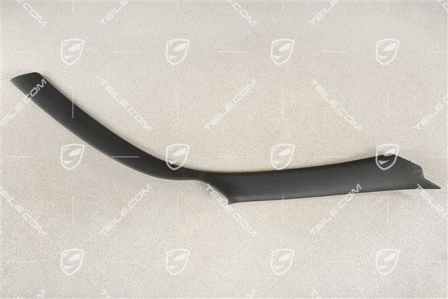 Tapicerka słupka-A, Coupe, Skóropodobna, Czarna, R