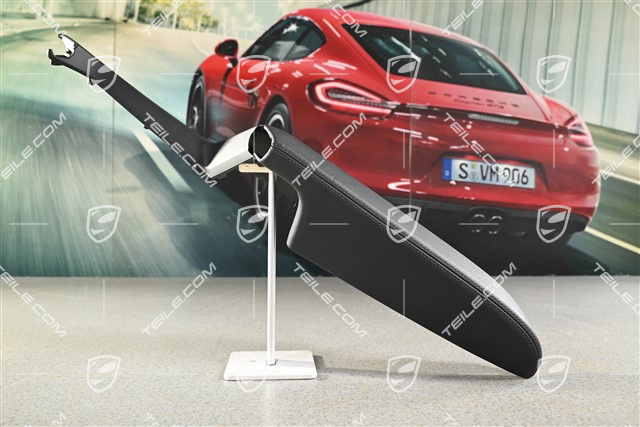 Podłokietnik tapicerki drzwi tył, Czarny, L