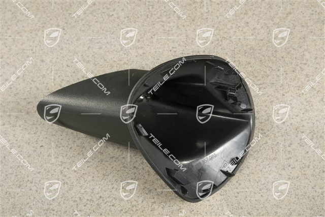 Aussenspiegel, Spiegelfuss, Abdeckkappe, Satinschwarz, L