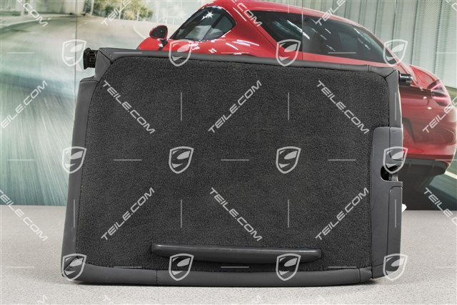 Back seat backrest, Rear, Leather, Black, Coupe, L
