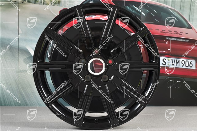 20-inch Taycan Sport Aero wheel rim set, 9J x 20 ET54 + 11J x 20 ET60, black high gloss