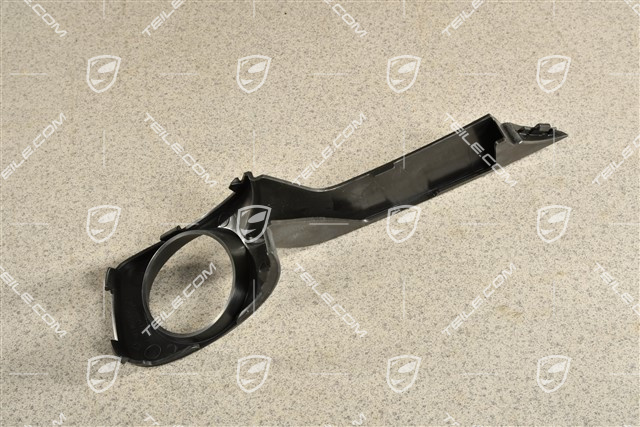 Disc / cover for front bumper retaining frame, Matt black, ACC, L