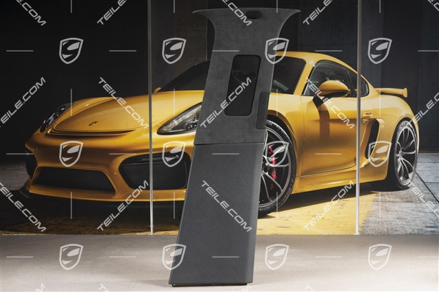 Tapicerka słupka-B, Alcantara Czarna satyna / Czarna, Klimatyzacja manualna, R