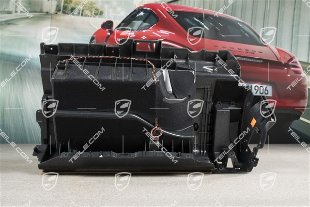 Handschuhkasten, Kunstleder, sandbeige, komplett