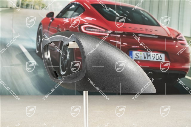 Osłona dolna lusterka, manualnie składane, Czarna, L