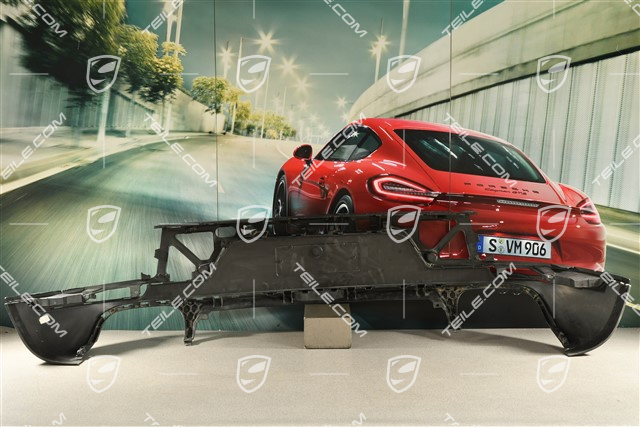 Stossfänger hinten, Verkleidung unten, Schwarz