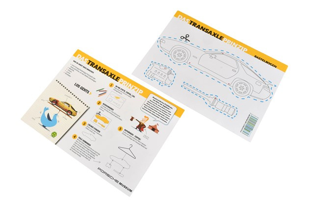 Kinderbastelset Transaxle Prinzip, Porsche 928, Porsche Museum